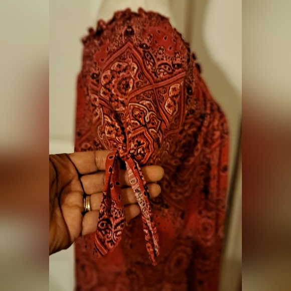 No Bounderies red bandana print top - Picture 3 of 6